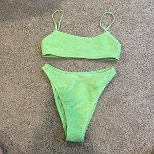PacSun XS green bikini